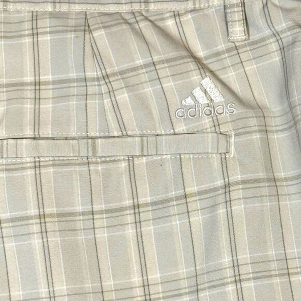 Adidas Golf Shorts Men's Size 36 Plaid Performance Lightweight Casual Summer - Picture 4 of 6
